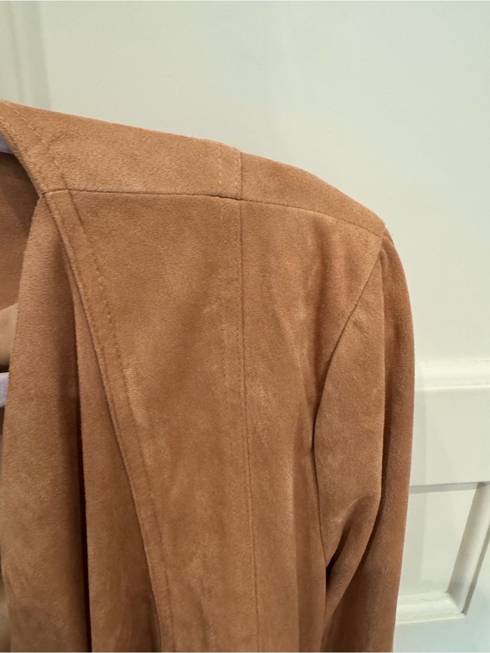 Hutch Rose-Tan Suede Open-Front Blazer - Picture 6 of 6